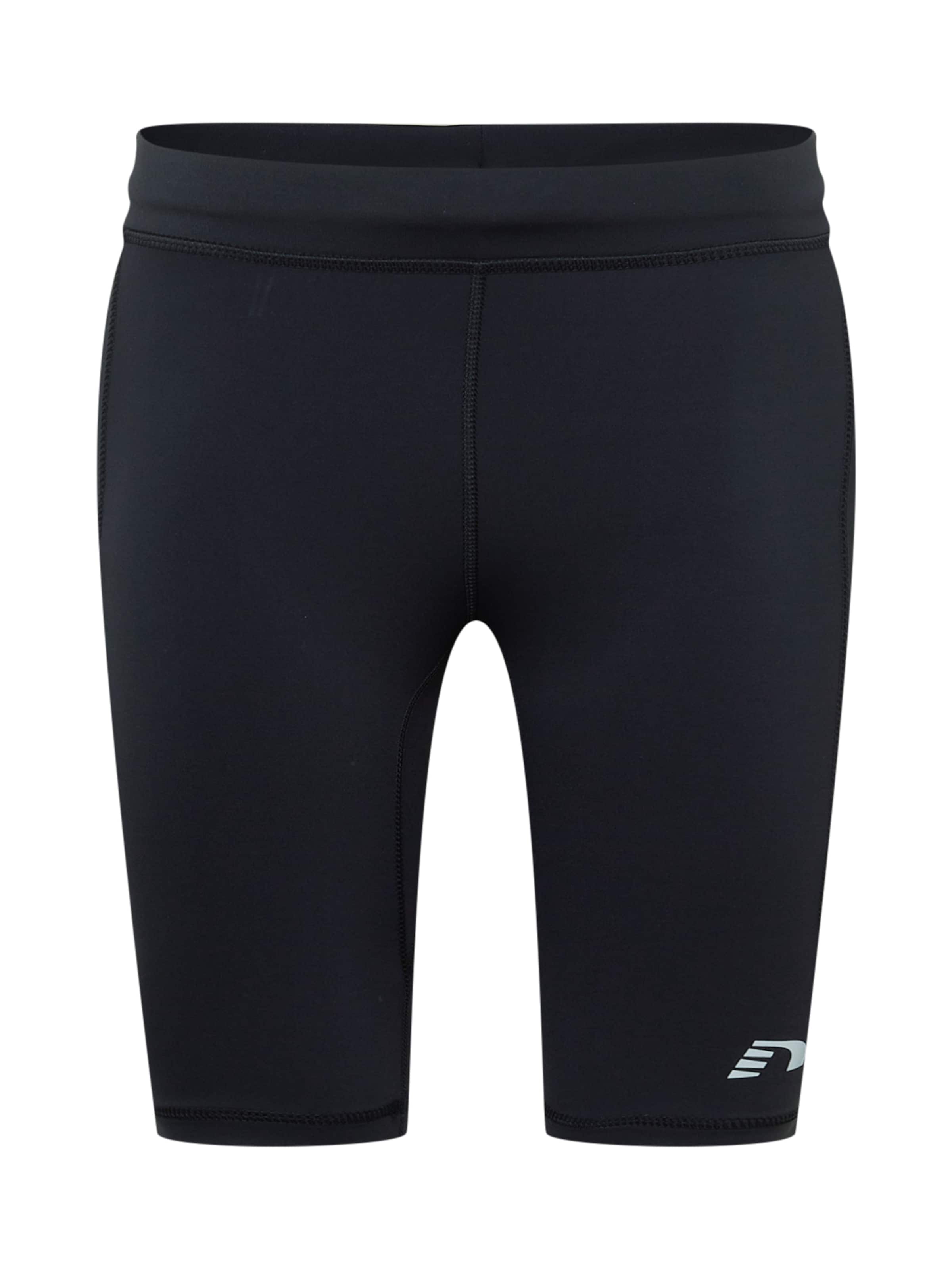 Newline Skinny Sportsbukser i sort: forside