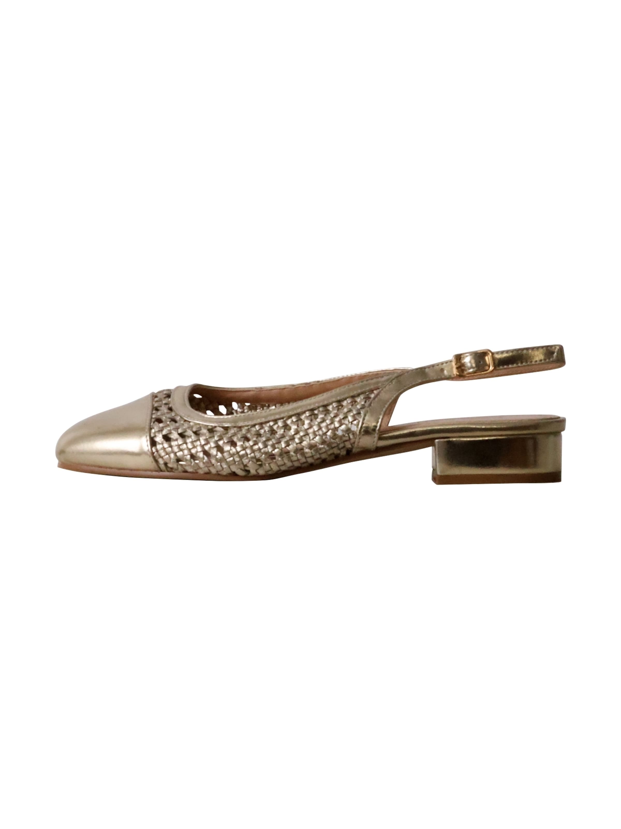 POTI PATI Pumps 'Pumps mit Riemchen' in Goud: voorkant