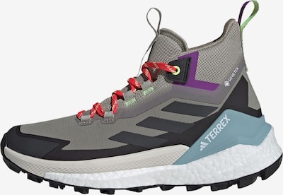 ADIDAS TERREX Boots 'Free Hiker 2.0' en bleu-gris / gris fumé / violet / noir, Vue avec produit