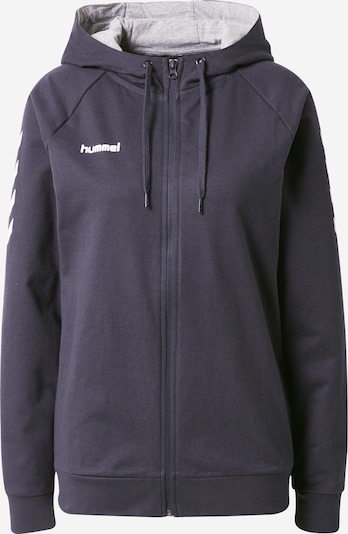 Hummel Sportsweatjacke in marine / weiß, Produktansicht