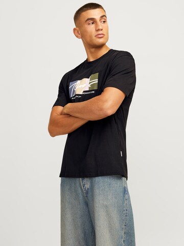 JACK & JONES Shirt 'JORPORTLAND' in Zwart: voorkant