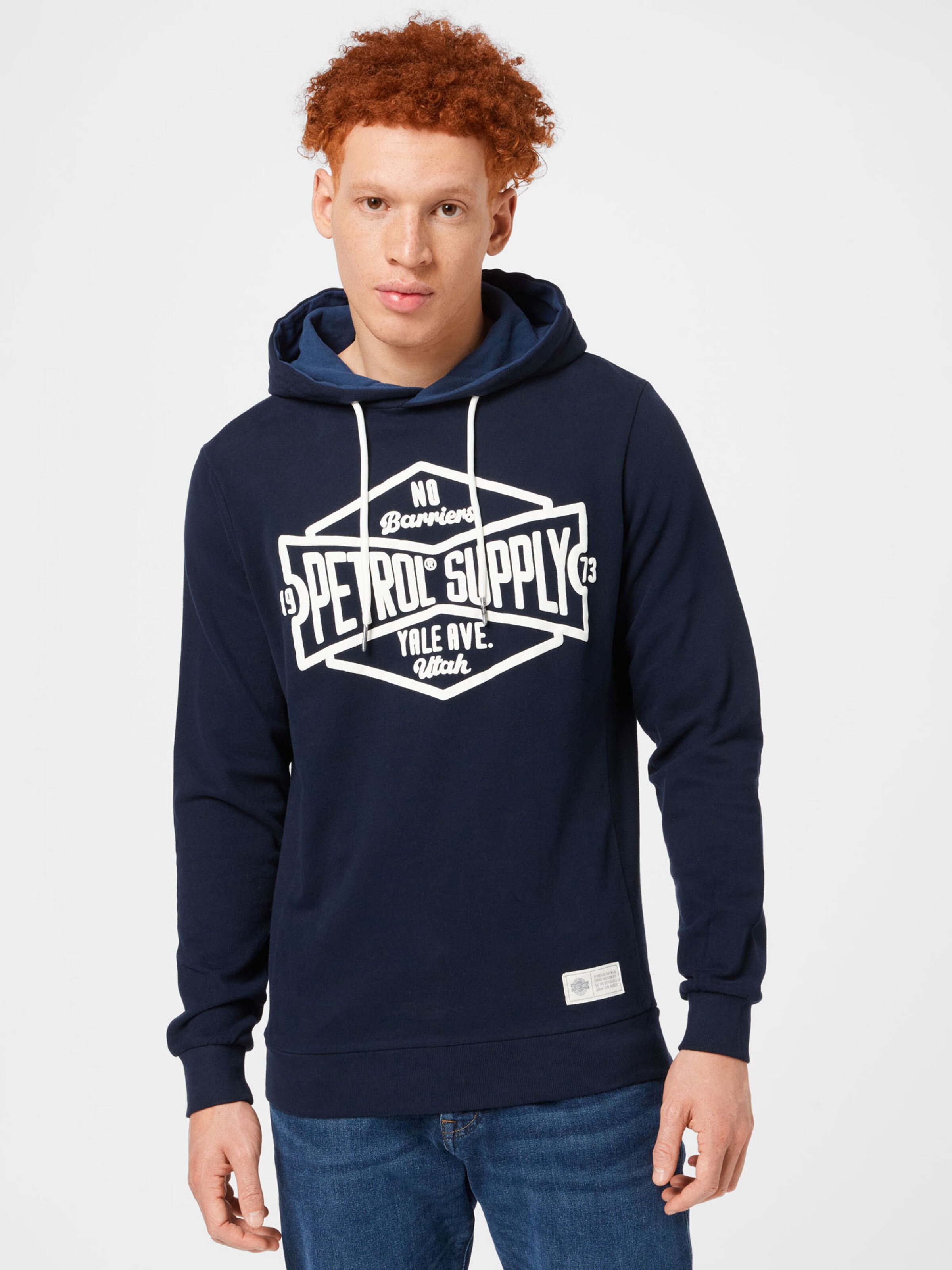 Männer Große Größen Petrol Industries Sweatshirt in Navy - MH71187 Männer Große Größen Petrol Industries Sweatshirt in Navy - MH71187