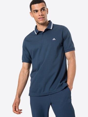 ADIDAS GOLF Performance shirt 'GO-TO' in Blue: front