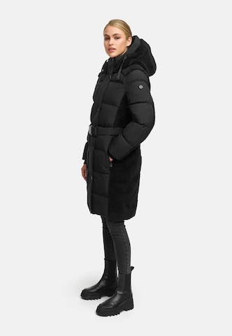 NAVAHOO Wintermantel in Zwart