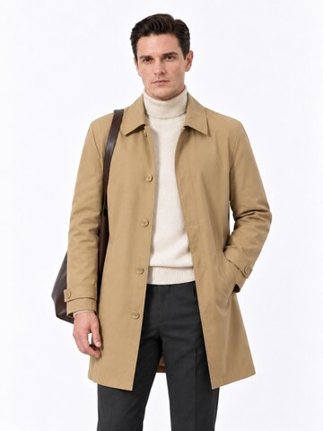 ALLTHEMEN Between-Seasons Coat 'Nebel' in Green