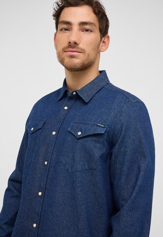 MUSTANG Comfort Fit Hemd 'Style Duver' in Blau