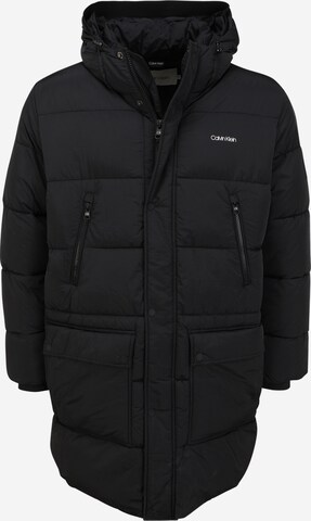 Calvin Klein Big & Tall Winterjas in Zwart: voorkant