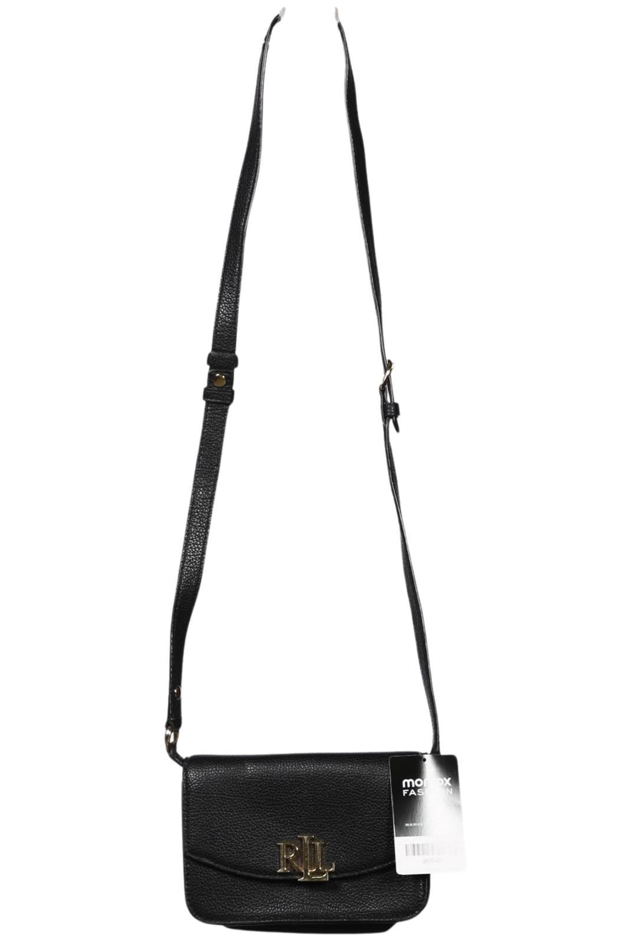 Lauren Ralph Lauren Handtasche klein Leder One Size in Schwarz: Vorderseite