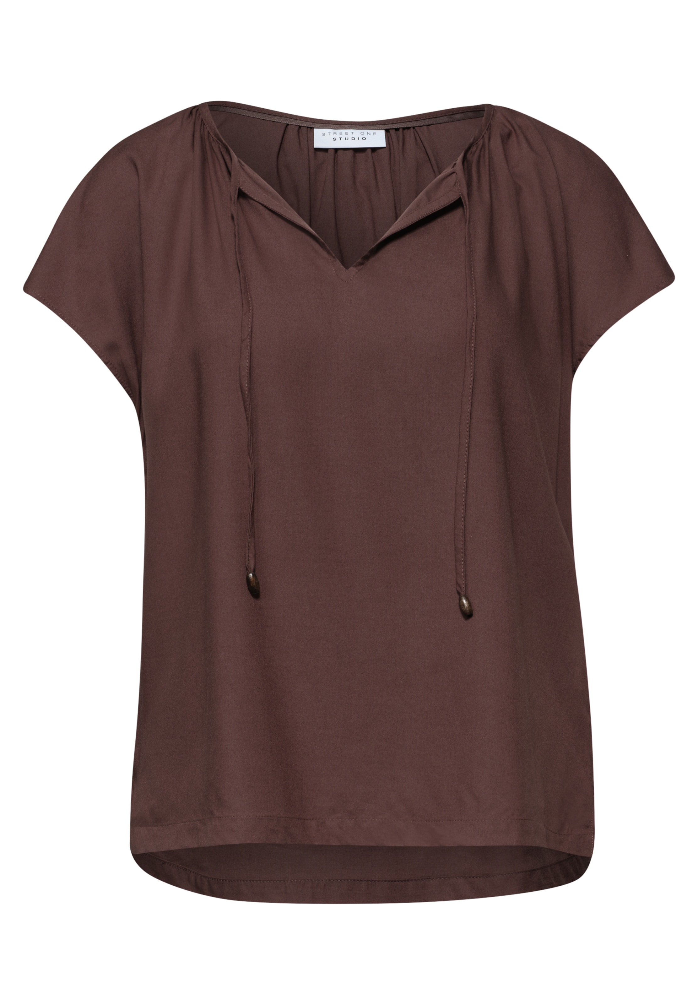Street One Studio Blouse in Brown: front