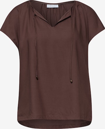 Street One Studio Blouse in Brown: front