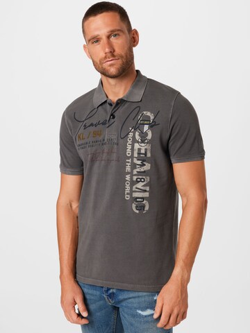 Key Largo Shirt 'COMPANY' in Grau: predná strana