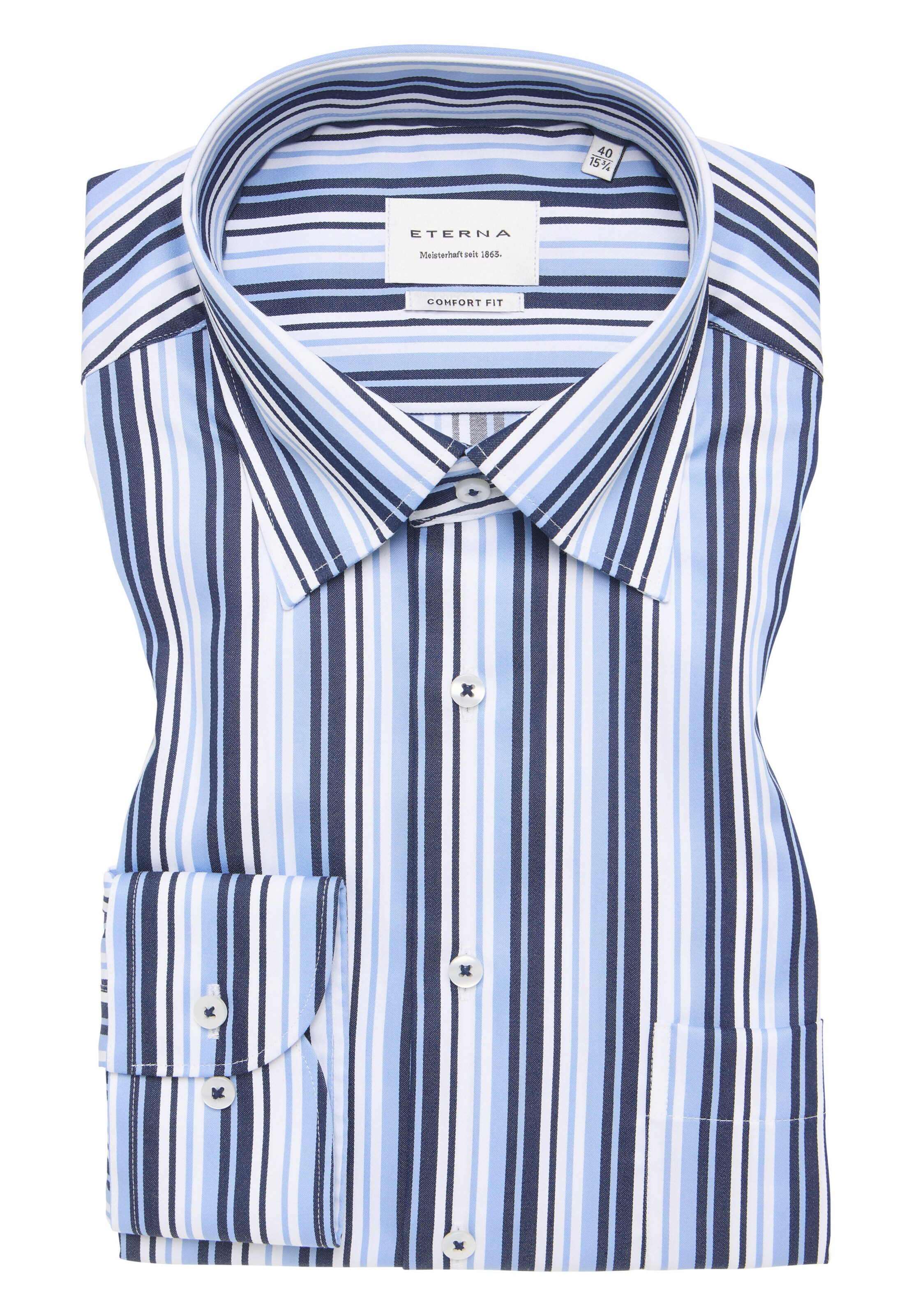 ETERNA Comfort Fit Businesshemd in Blau