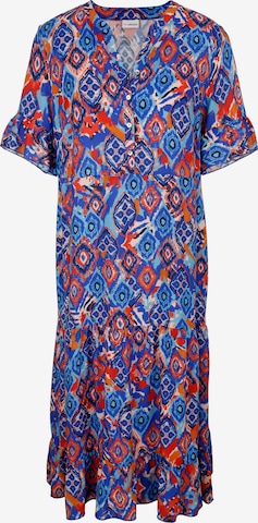 MIAMODA Dress in Blue: front