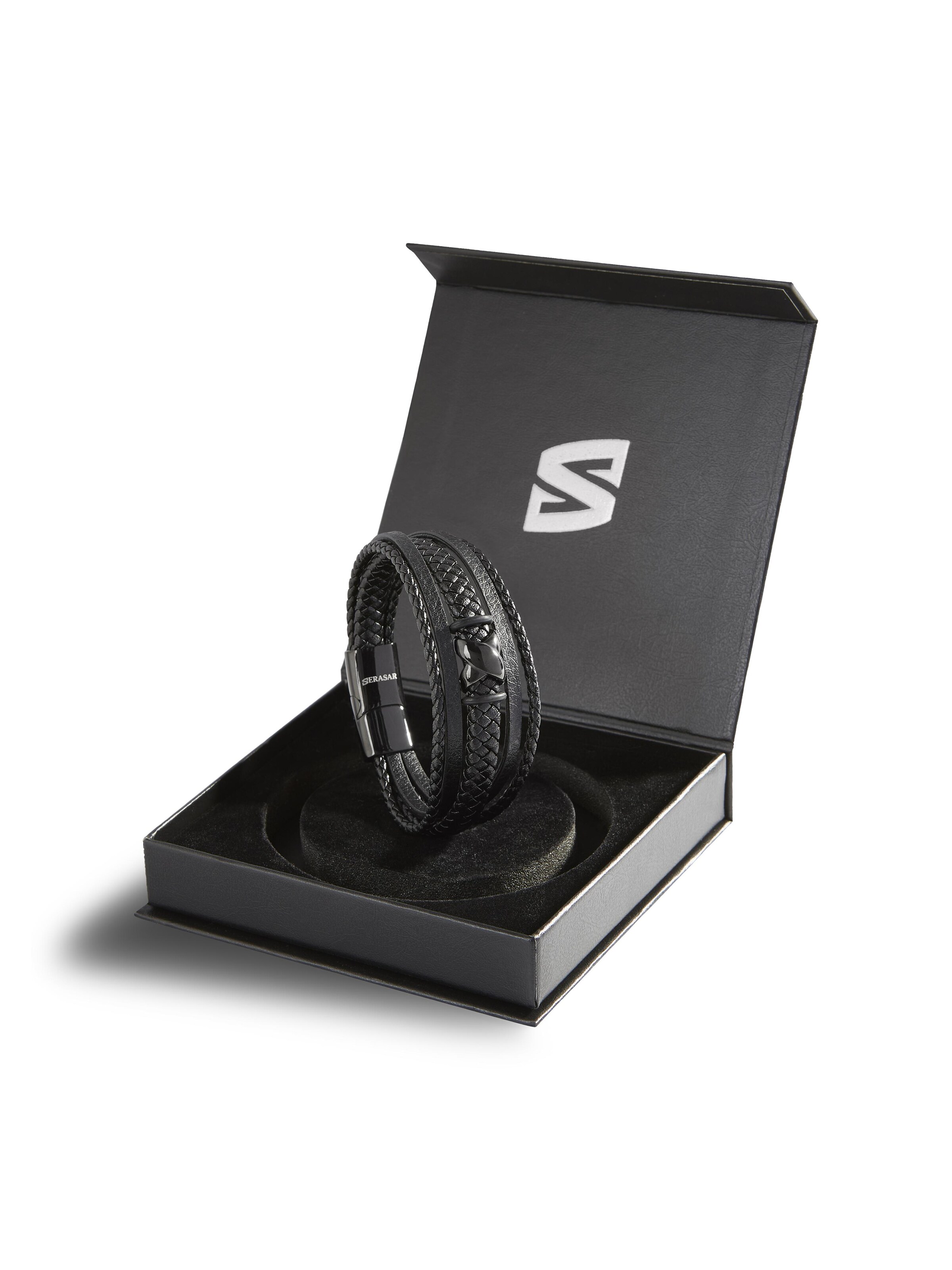 SERASAR Bracelet 'Flake' in Black