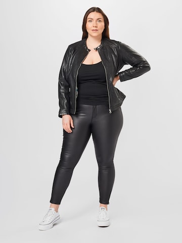 ONLY Carmakoma Skinny Jeans 'Karla' in Schwarz