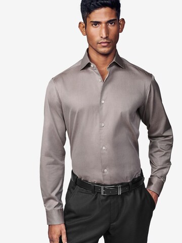 Slim fit Camicia di Next in marrone: frontale