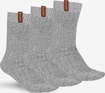 Chaussettes 'Norwegians Premium Deluxe Noorse Sokken - 3 Paar' Sukats en gris : devant