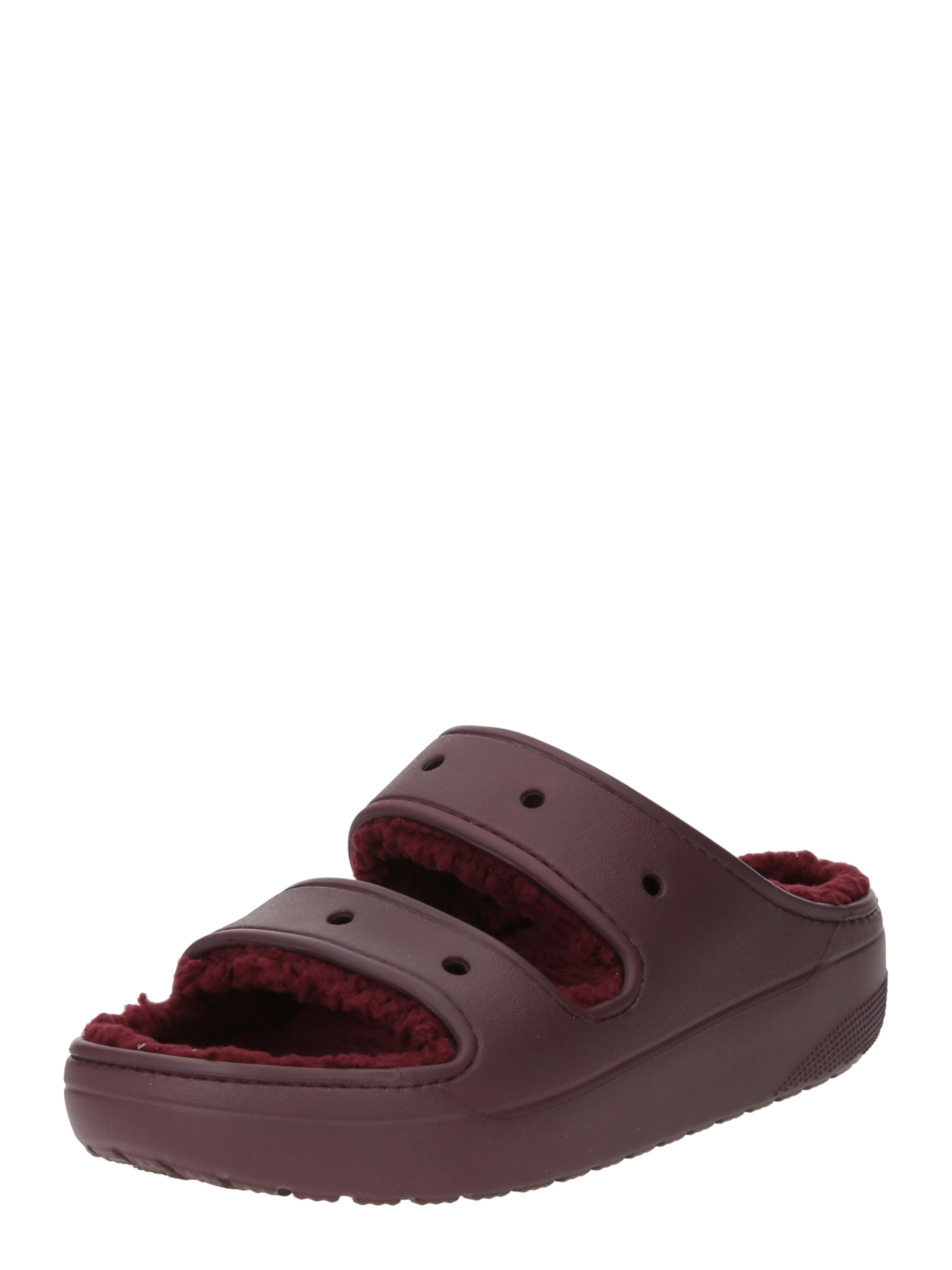 Crocs Muiltjes 'Classic Cozzzy' in Rood: voorkant
