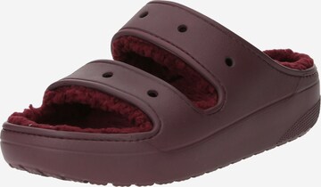 Crocs Muiltjes 'Classic Cozzzy' in Rood: voorkant