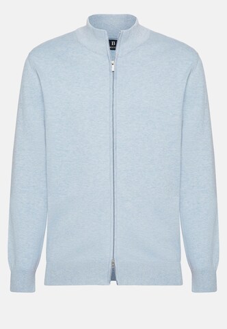 Boggi Milano Zip-Up Hoodie in Blue