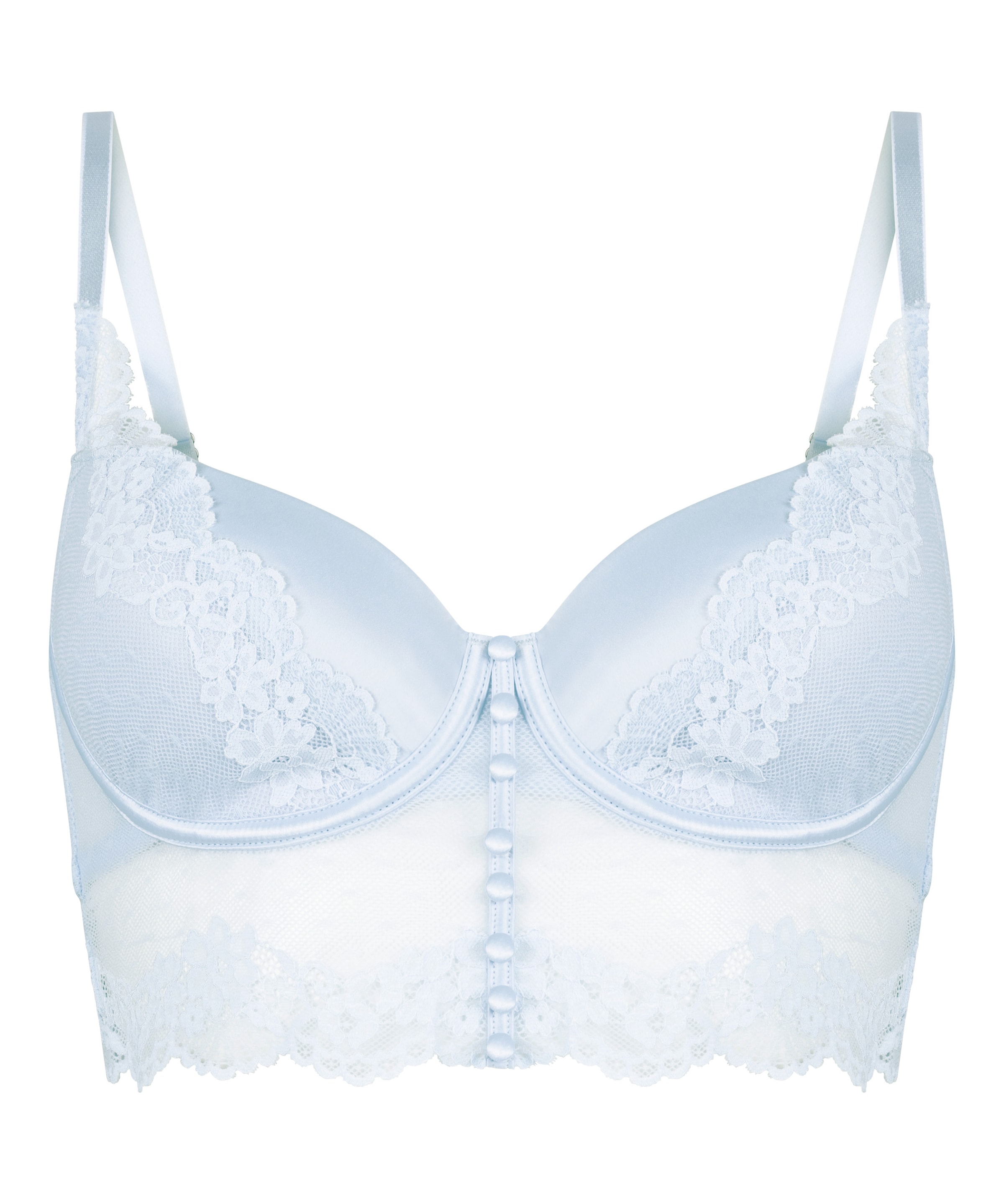 Hunkemöller Bustier BH 'Laila' in Blau: Vorderseite