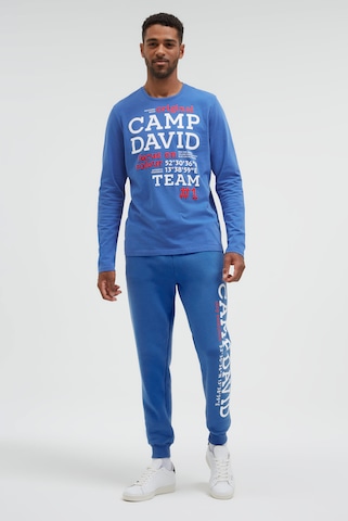 CAMP DAVID Tapered Pants in Blue