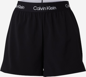 Loosefit Pantaloni sportivi di Calvin Klein Sport in nero: frontale