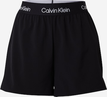 Loosefit Pantalon de sport Calvin Klein Sport en noir : devant