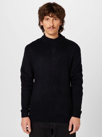 Redefined Rebel Sweater 'Dustin' in Black: front