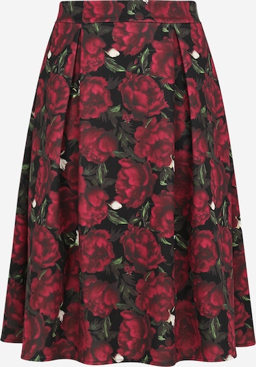 Guido Maria Kretschmer Curvy Suknja 'Paulina' u zelena / crvena / crna / bijela, Pregled proizvoda
