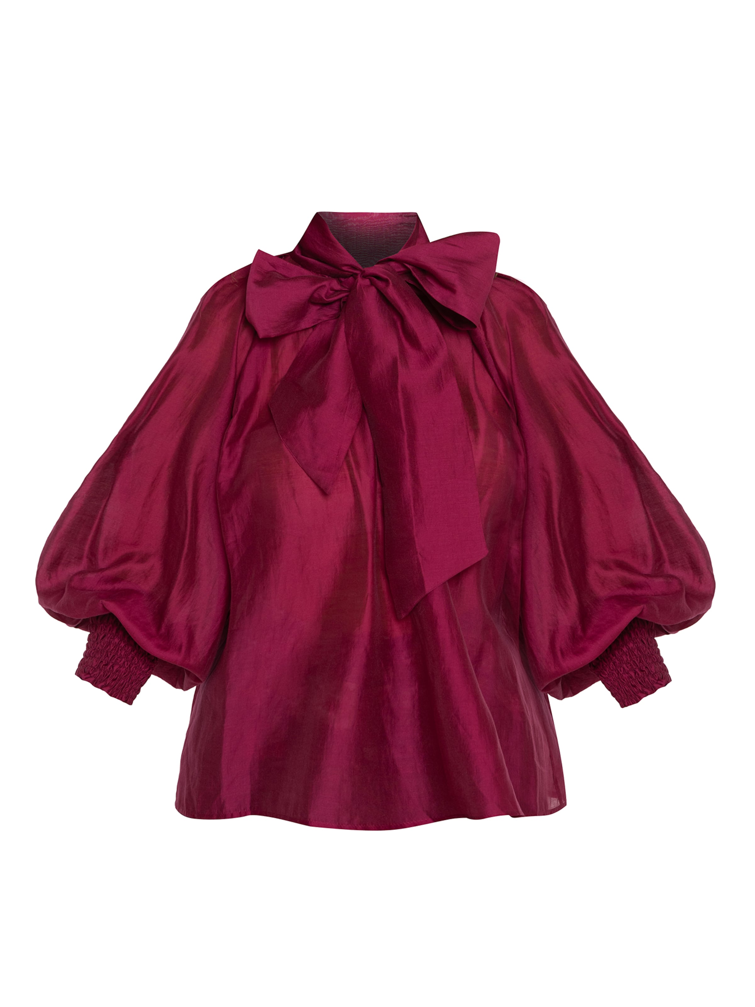 JIORO Blouse 'BOHEMIAN' in Rood: voorkant