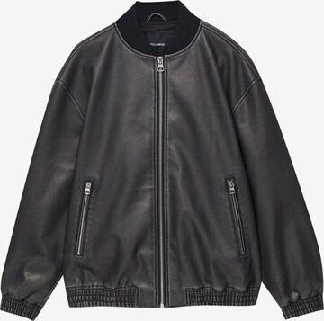 Veste mi-saison Pull&Bear en noir : devant