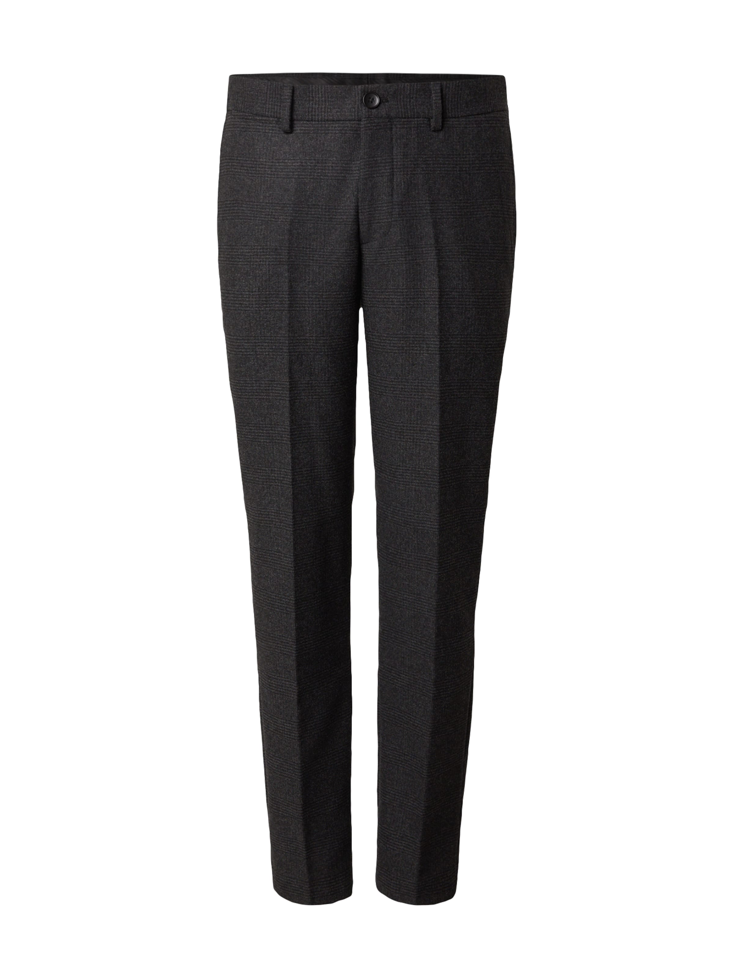 Coupe slim Pantalon à plis 'SLHADAM' SELECTED en gris : devant