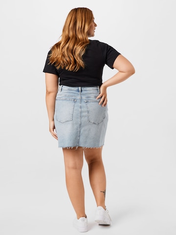 Calvin Klein Jeans Curve Sukně – modrá