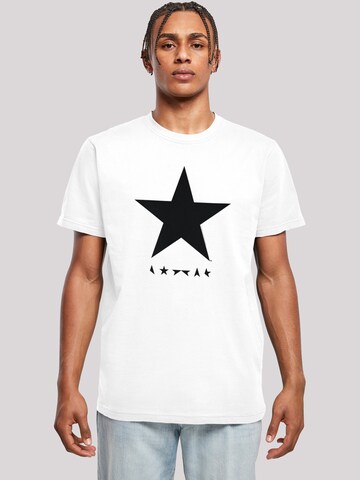 F4NT4STIC Shirt 'David Bowie Star Logo' in Weiß: predná strana