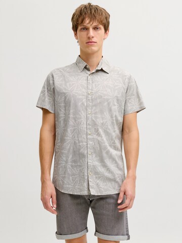 JJ Rebel Regular fit Πουκάμισο 'JREBKIM' σε λευκό: μπροστά