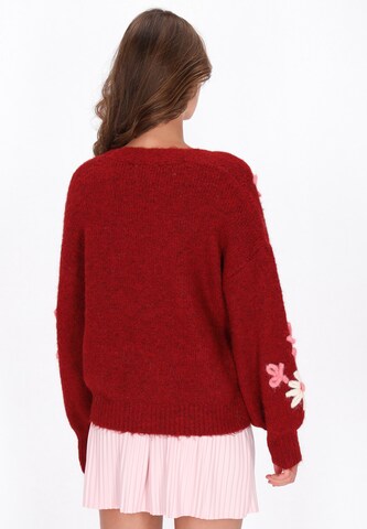 MYMO Oversized vest in Rood