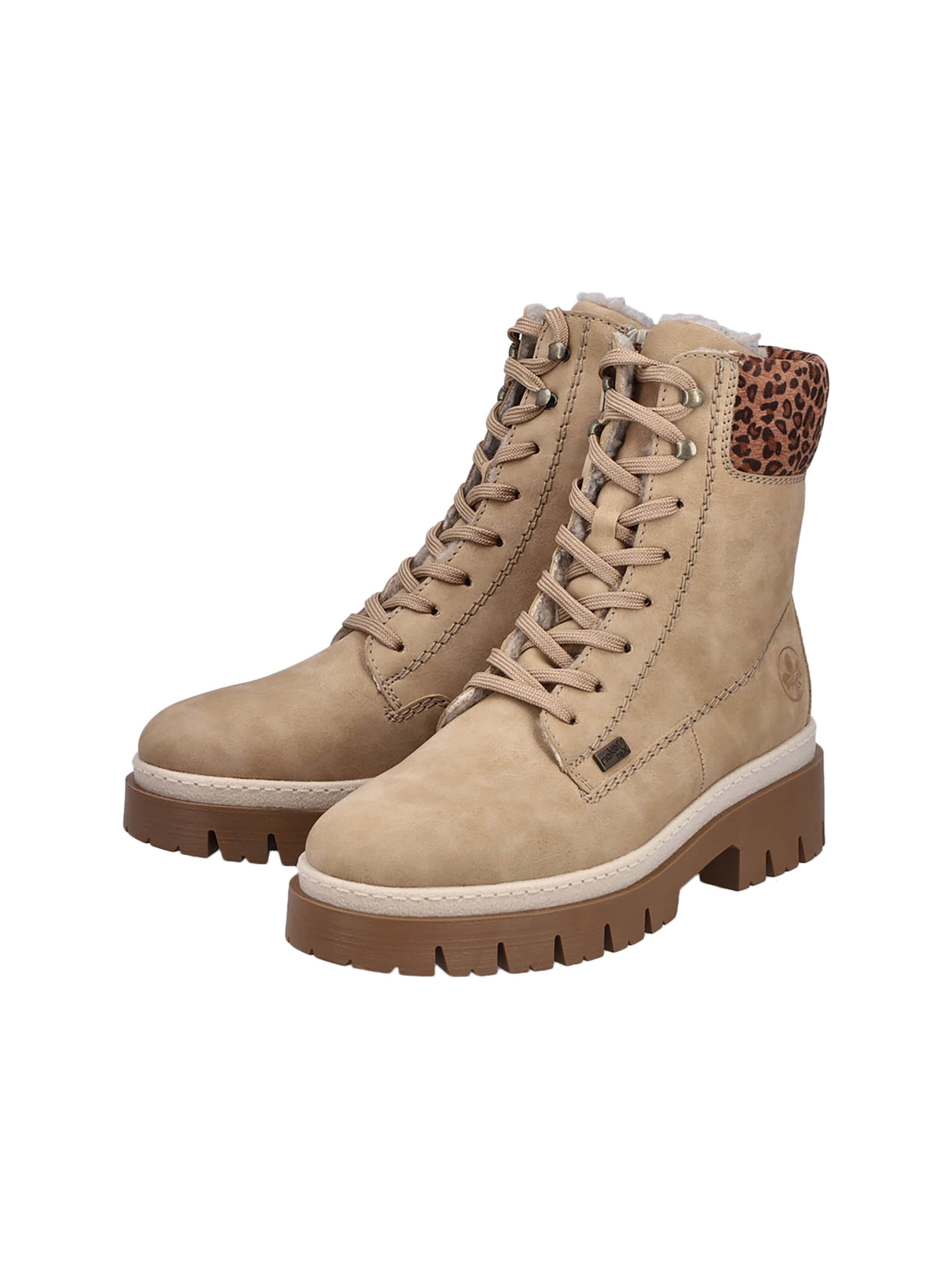 Rieker - Botines con cordones en beige
