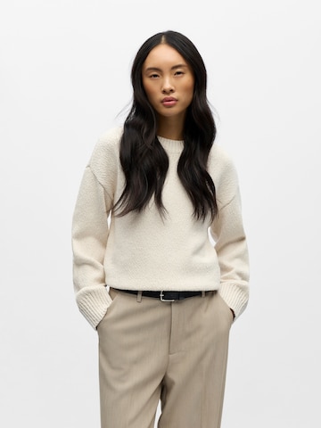 balta OBJECT Megztinis 'OBJSima': priekis