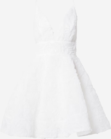 Robe de cocktail True Decadence en blanc : devant