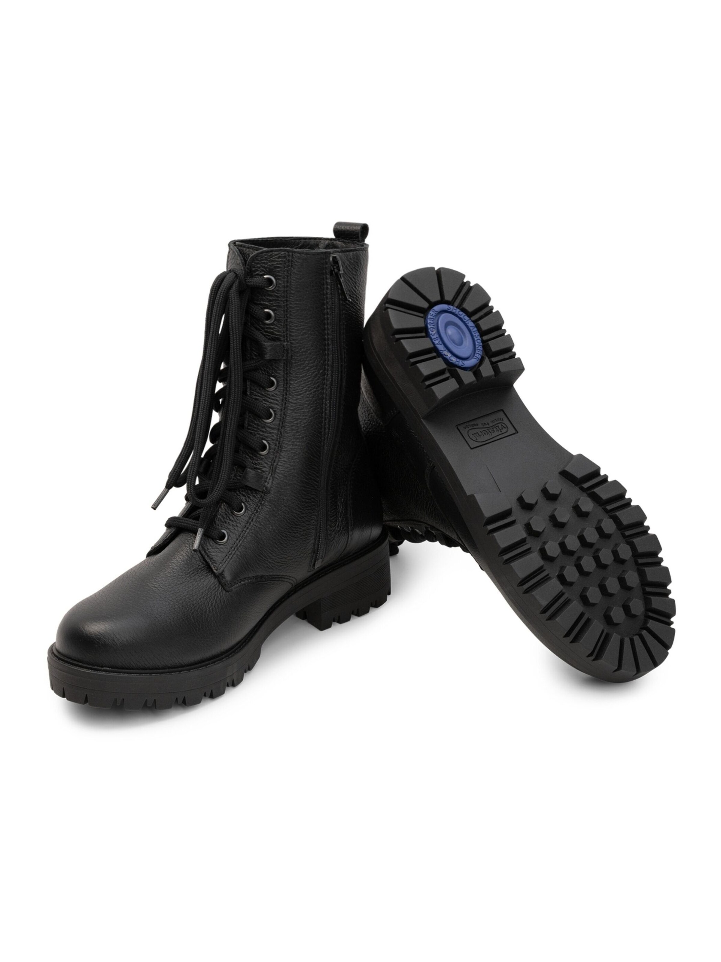 VITAFORM Schnürstiefelette in Schwarz