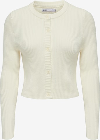 Cardigan 'ONLKATIA' ONLY en blanc : devant