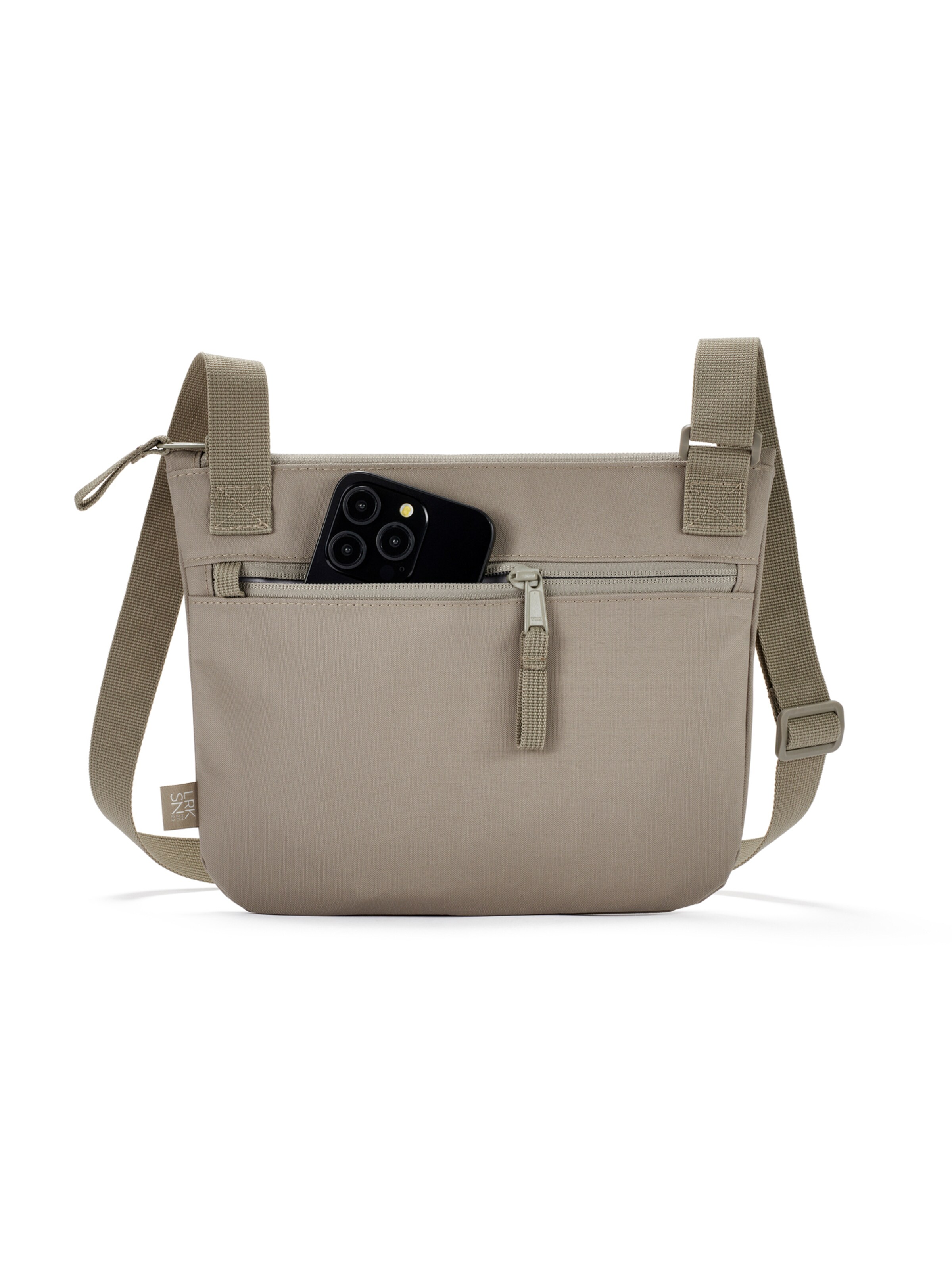 LARKSON Crossbody bag 'Henrik' in Grey: back