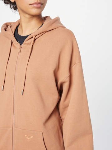 ROXY Sports sweat jacket in Brown