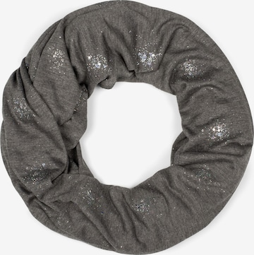 styleBREAKER Loop scarf 'Loop Schal mit Glitzer und Pailletten Punkte' in Grey: front