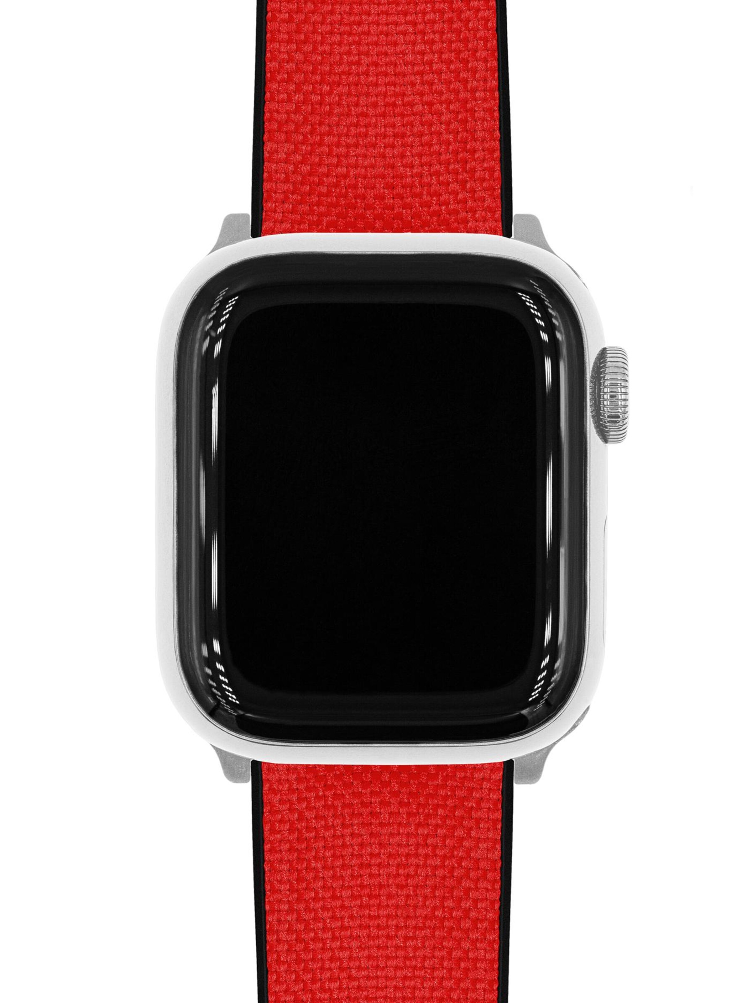 HIRSCH Armbänder - Reloj digital 'Arne for Apple Watch' en rojo