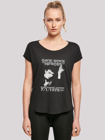 F4NT4STIC Shirt 'David Bowie Earls Court Heroes' in Black: front