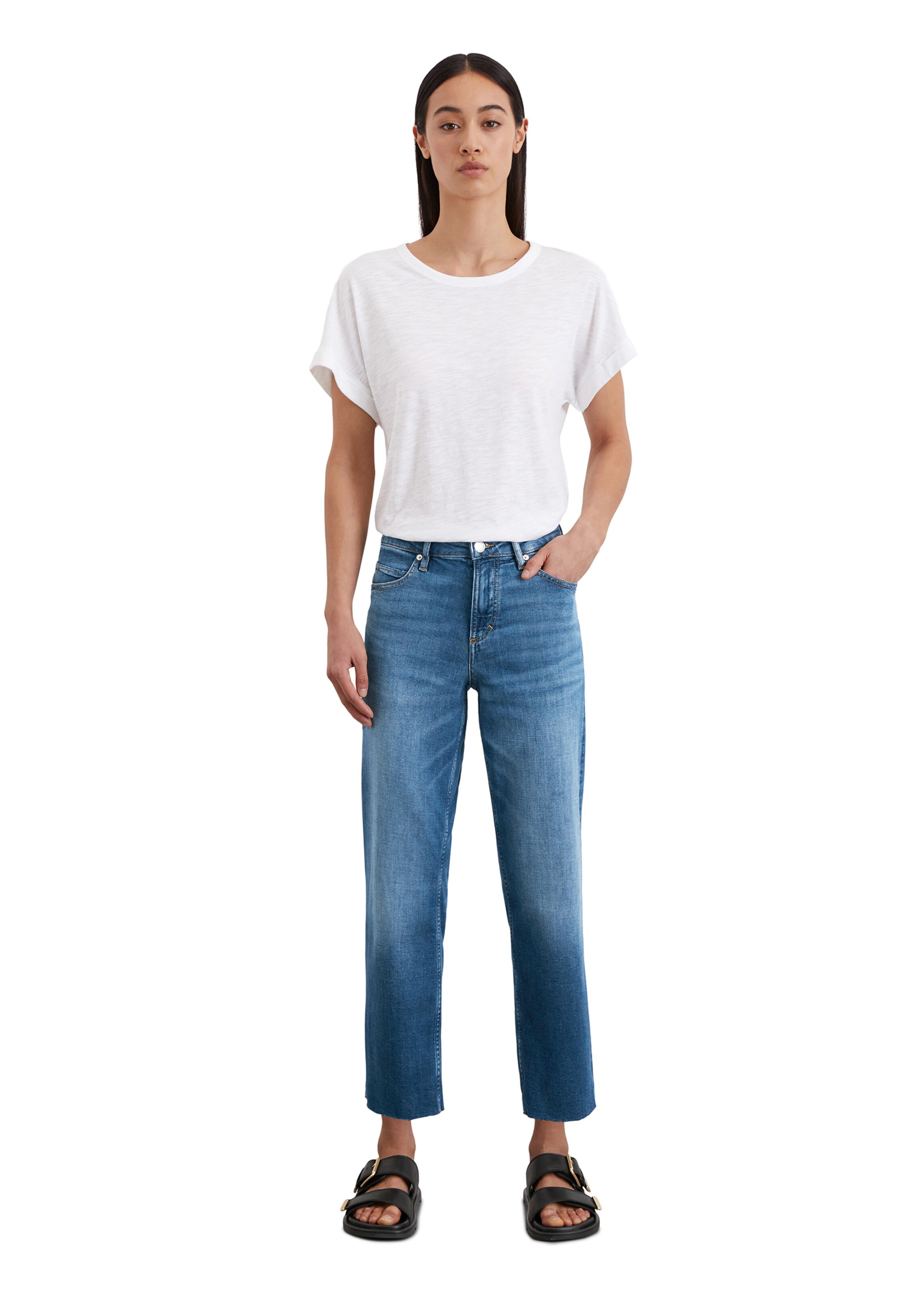Marc O'Polo Wide leg Jeans in Blue: front