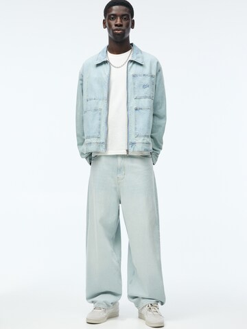 Pull&Bear Wide leg Jeans in Blue