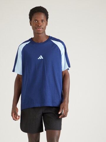 ADIDAS SPORTSWEAR Koszulka funkcyjna 'ESS' w kolorze niebieski: przód